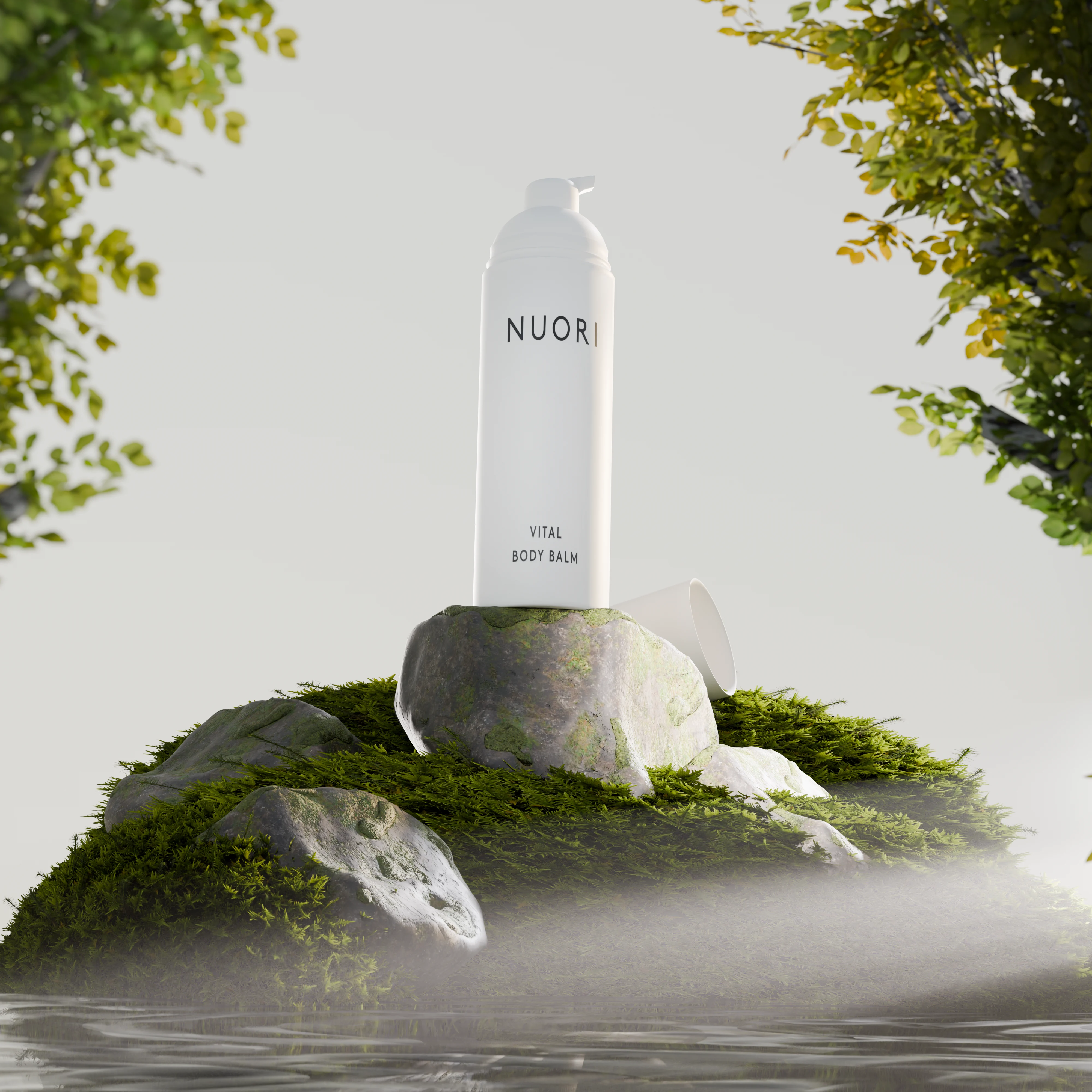 Lassia Perfume Blue Glass Refraction CGI